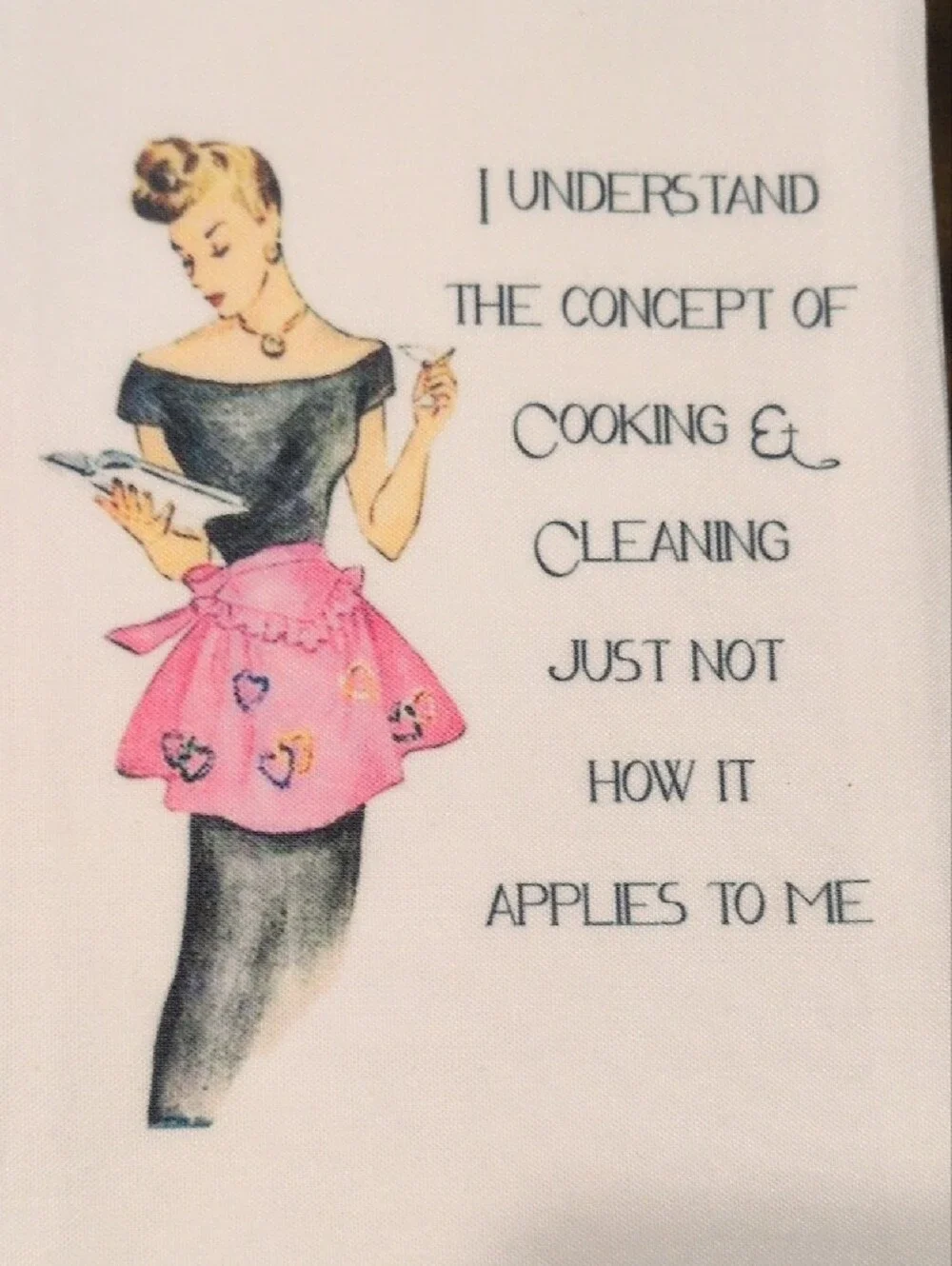 Vintage Style Funny Kitchen Towel